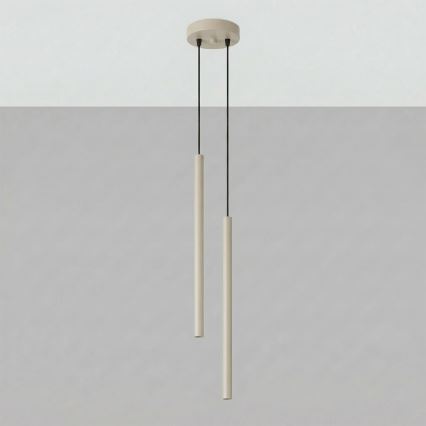 Lustră suspendată cu cablu PASTELO 2xG9/8W/230V taupe