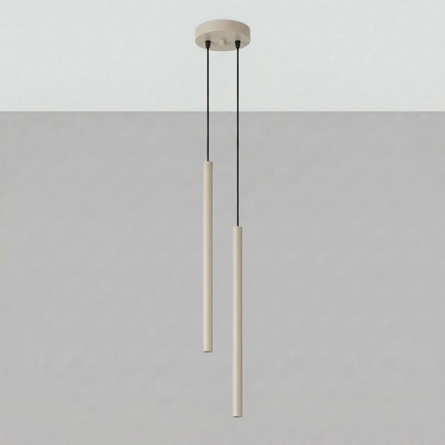 Lustră suspendată cu cablu PASTELO 2xG9/8W/230V taupe