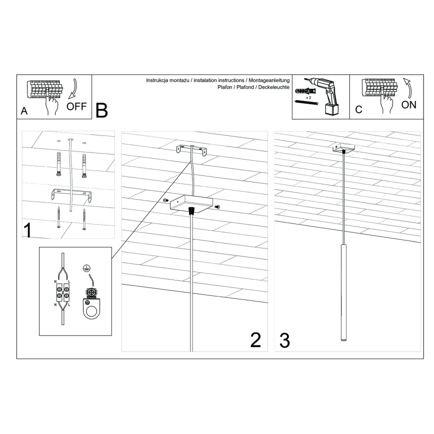 Lustră suspendată pe cablu PASTELO, 1xG9/8W/230V, roz