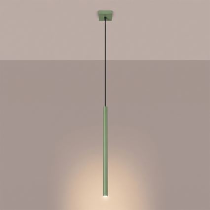 Pendul cu cablu PASTELO 1xG9/8W/230V verde