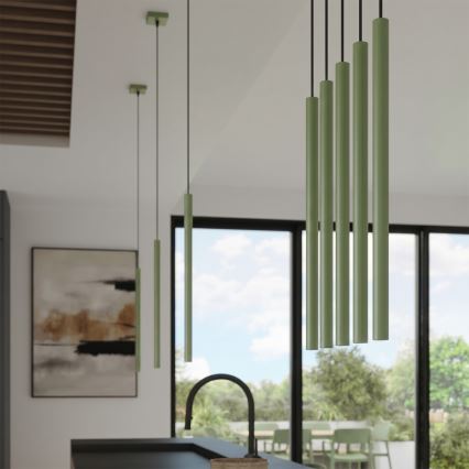 Pendul cu cablu PASTELO 1xG9/8W/230V verde