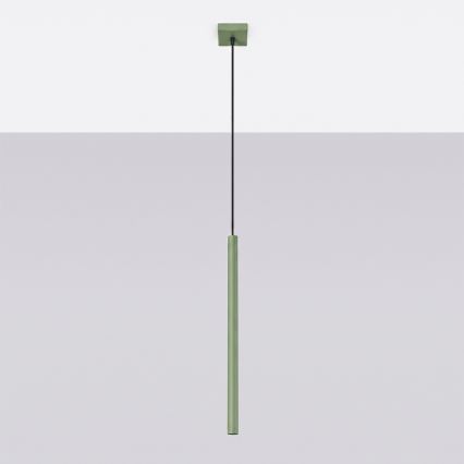 Pendul cu cablu PASTELO 1xG9/8W/230V verde