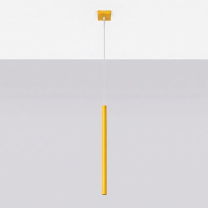 Lampă suspendată pe cablu PASTELO 1xG9/8W/230V galbenă