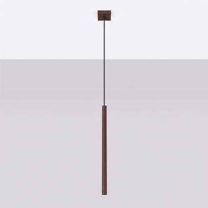 Lustră suspendată pe cablu PASTELO 1xG9/8W/230V maro