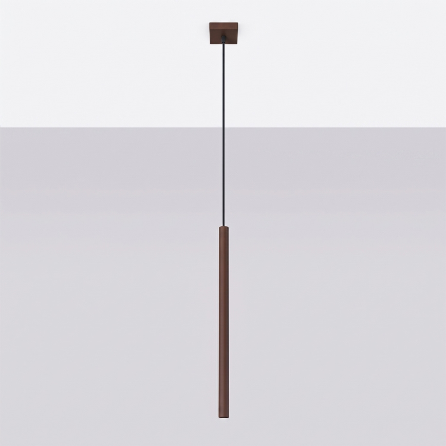 Lustră suspendată pe cablu PASTELO 1xG9/8W/230V maro