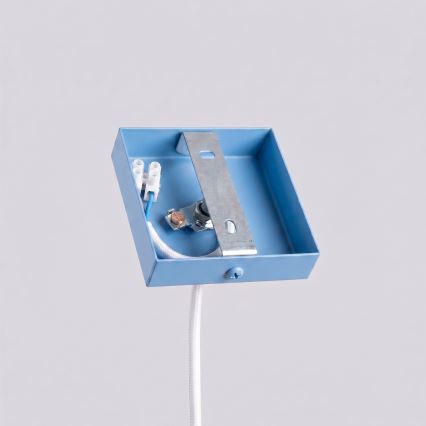 Lampă suspendată pe cablu PASTELO 1xG9/8W/230V albastră