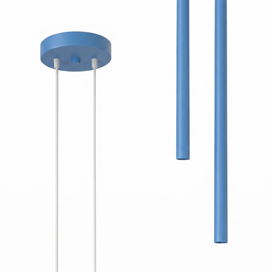 Lampă suspendată pe cablu PASTELO 2xG9/8W/230V albastră