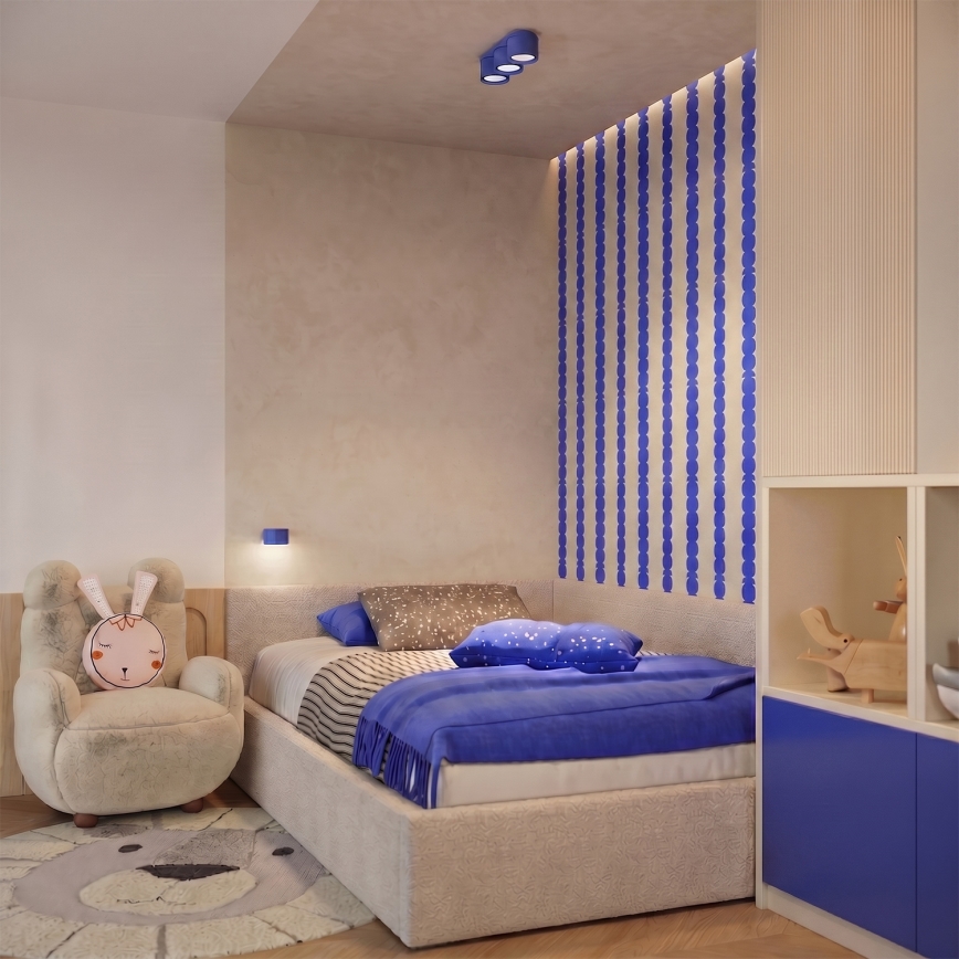 Aplică de perete MODO 1xGX53/10W/230V albastră