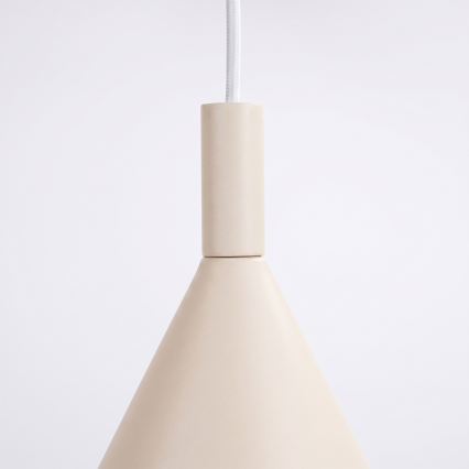 Lustră suspendată pe cablu NOX 1xE27/15W/230V crem