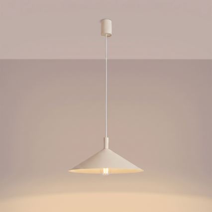 Pendul pe cablu NOX 1xE27/15W/230V crem