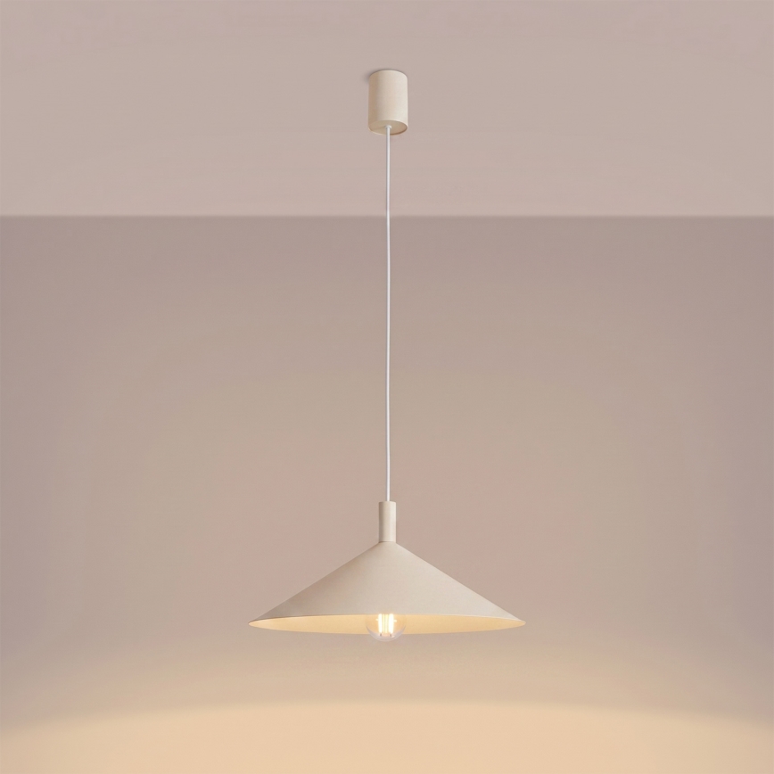Pendul pe cablu NOX 1xE27/15W/230V crem