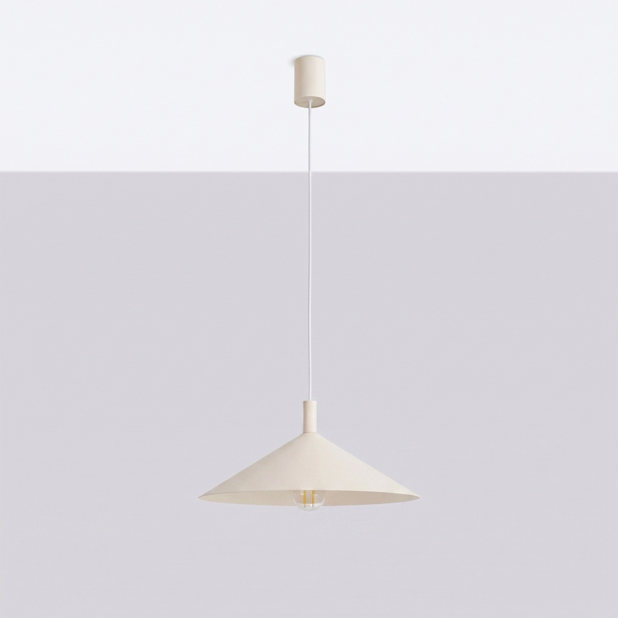 Pendul pe cablu NOX 1xE27/15W/230V crem