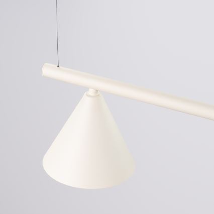 Lustră pe cablu NOX 4xE14/10W/230V crem