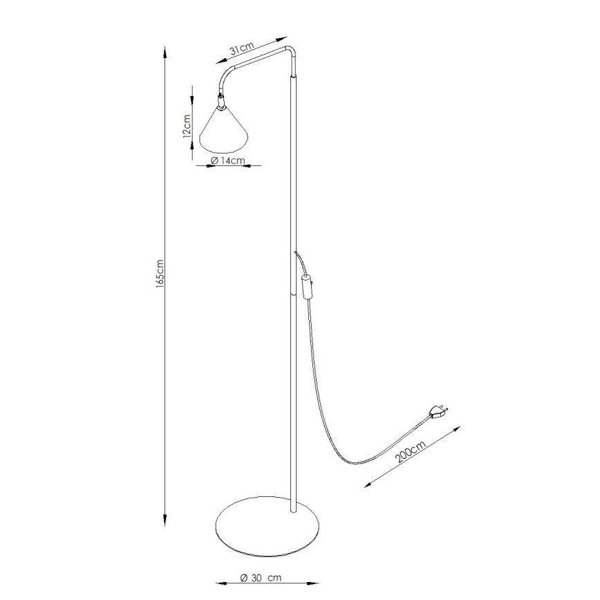 Lampadar NOX 1xE14/10W/230V crem