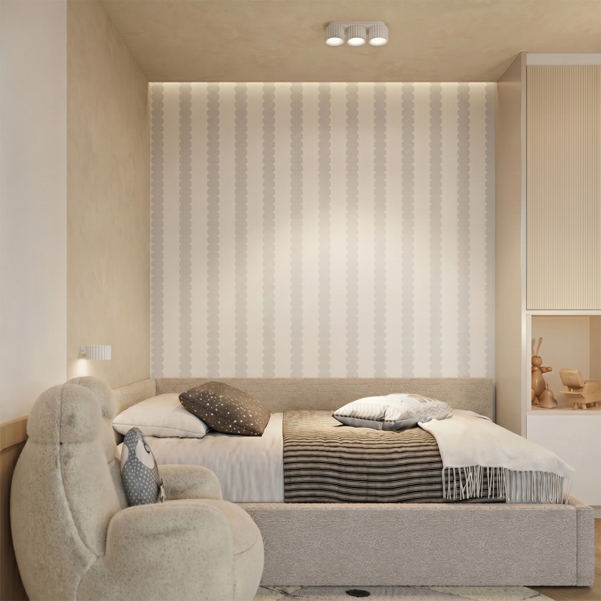 Aplica de perete AURA 1xGX53/10W/230V albă