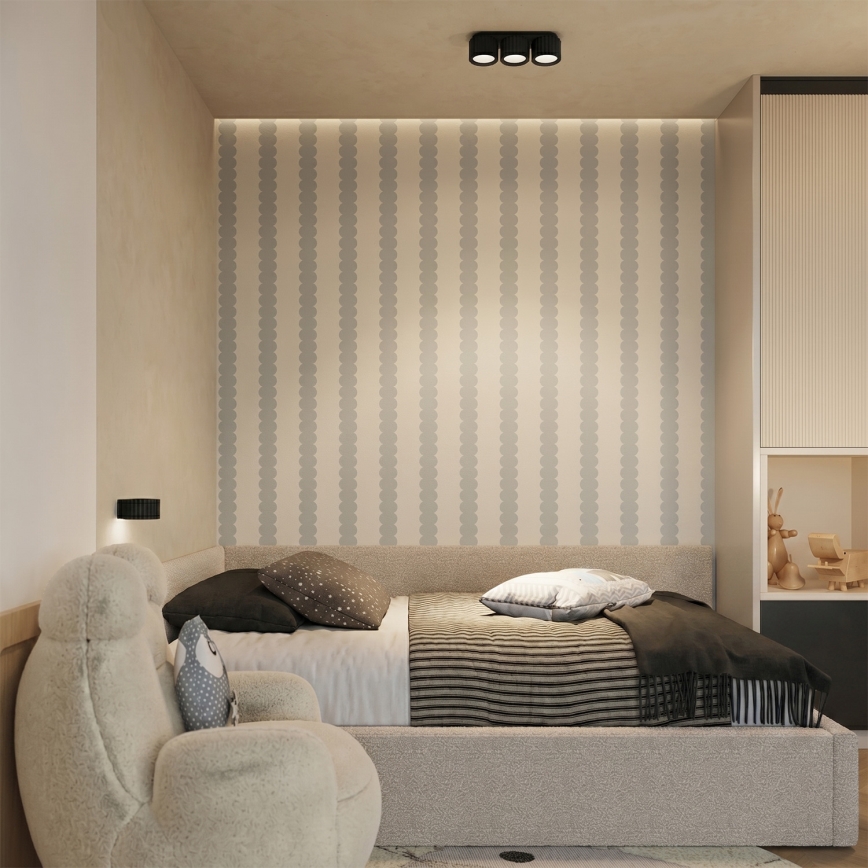 Aplica de perete AURA 1xGX53/10W/230V neagră