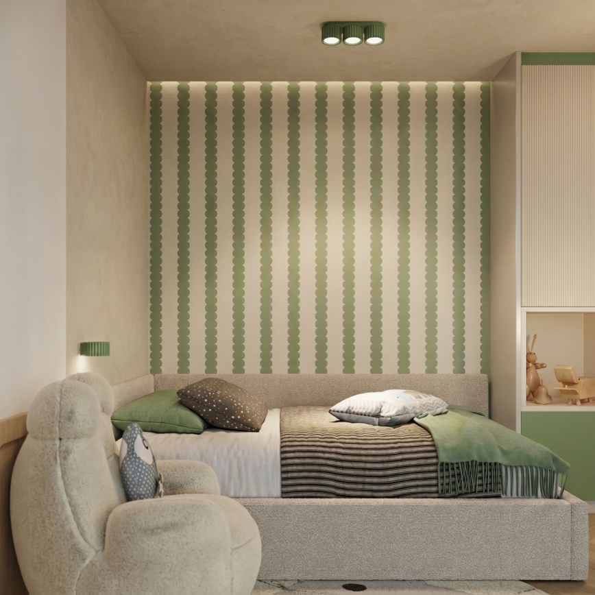Aplică de perete AURA 1xGX53/10W/230V verde