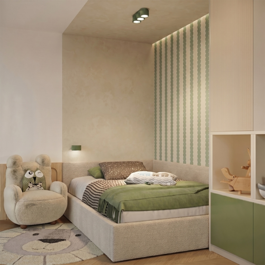 Aplică de perete AURA 1xGX53/10W/230V verde