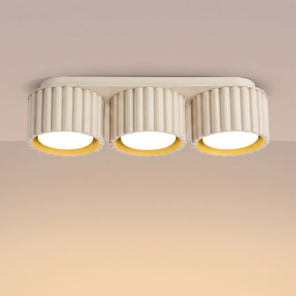 Corp de iluminat cu spoturi AURA 3xGX53/10W/230V, crem