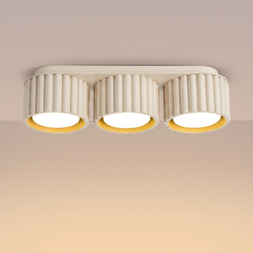 Corp de iluminat cu spoturi AURA 3xGX53/10W/230V, crem