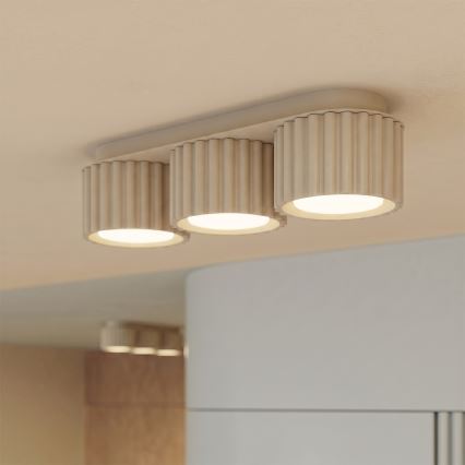 Corp de iluminat cu spoturi AURA 3xGX53/10W/230V, crem