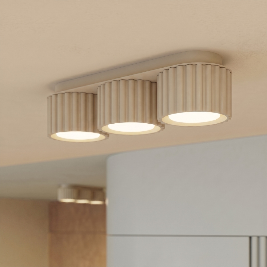 Corp de iluminat cu spoturi AURA 3xGX53/10W/230V, crem