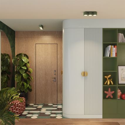Lampă spot AURA 3xGX53/10W/230V verde