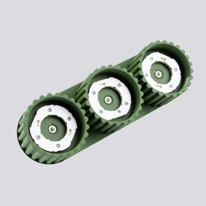 Lampă spot AURA 3xGX53/10W/230V verde