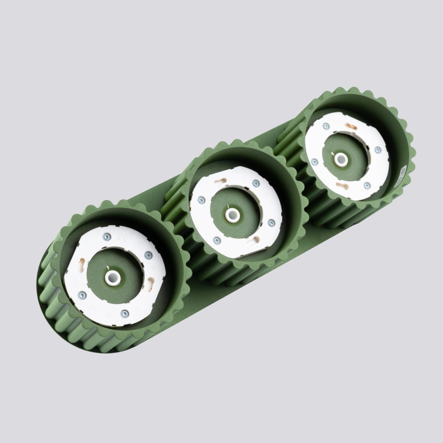 Lampă spot AURA 3xGX53/10W/230V verde
