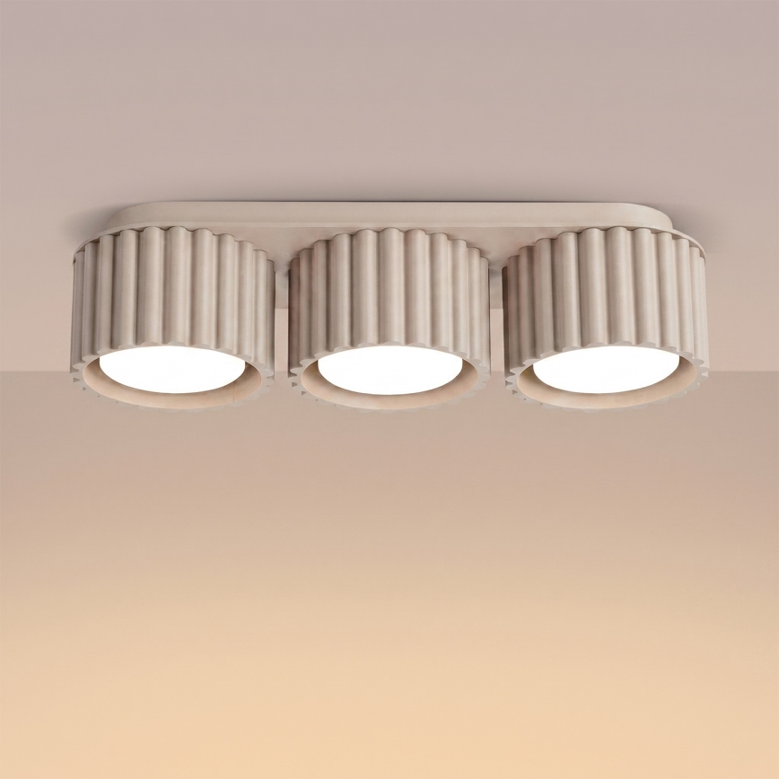 Corp de iluminat tip spot AURA 3xGX53/10W/230V taupe
