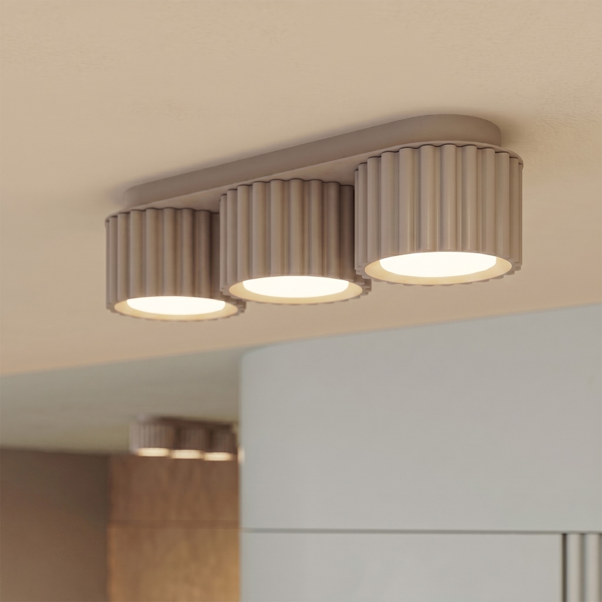 Corp de iluminat tip spot AURA 3xGX53/10W/230V taupe