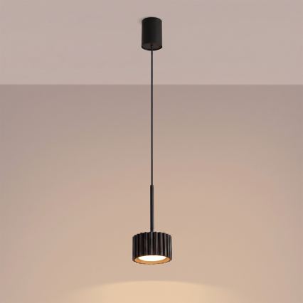 Lustră suspendată pe cablu AURA 1xGX53/10W/230V neagră