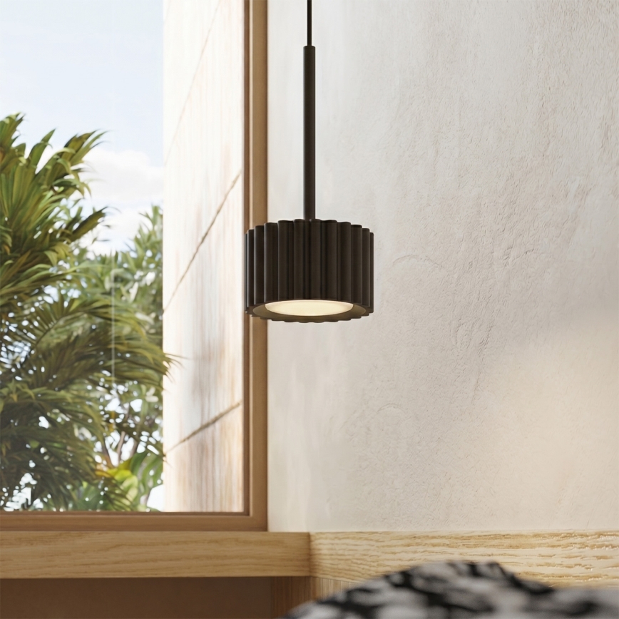 Lustră suspendată pe cablu AURA 1xGX53/10W/230V neagră