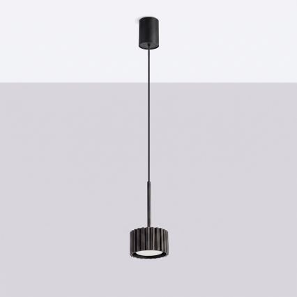 Lustră suspendată pe cablu AURA 1xGX53/10W/230V neagră