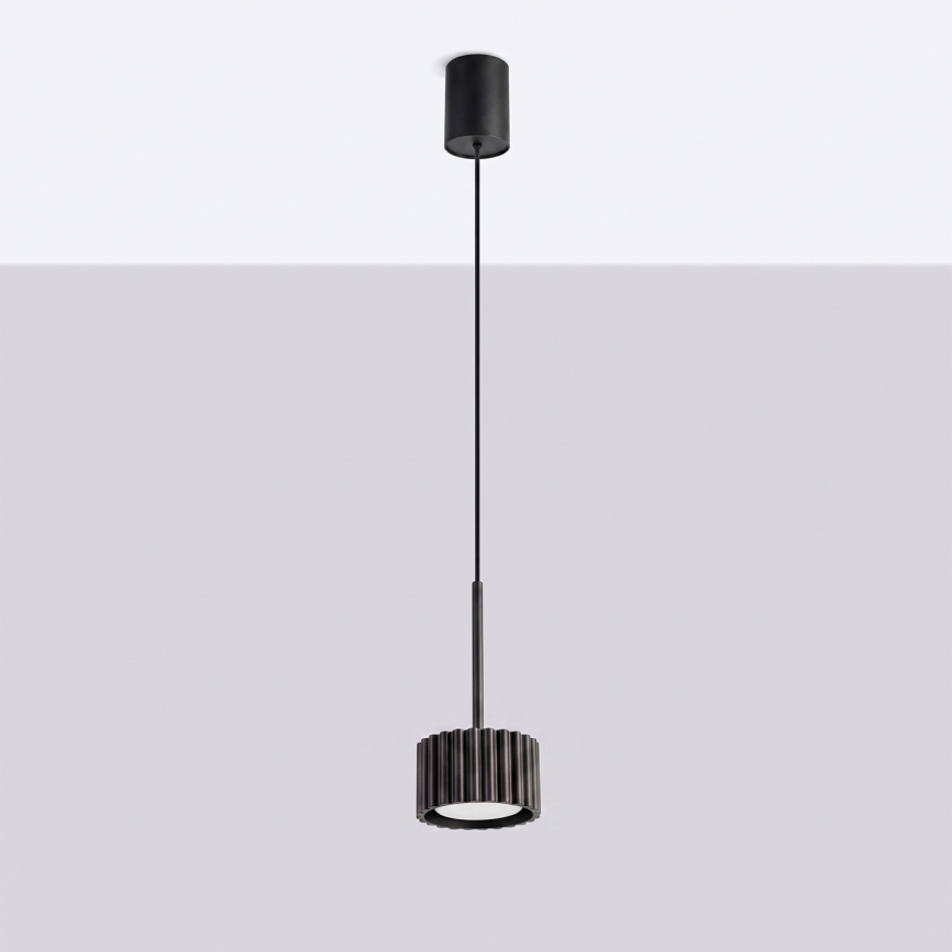 Lustră suspendată pe cablu AURA 1xGX53/10W/230V neagră