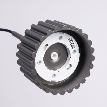 Lustră suspendată pe cablu AURA 1xGX53/10W/230V neagră