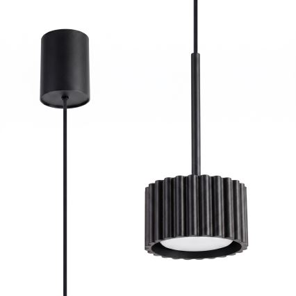 Lustră suspendată pe cablu AURA 1xGX53/10W/230V neagră