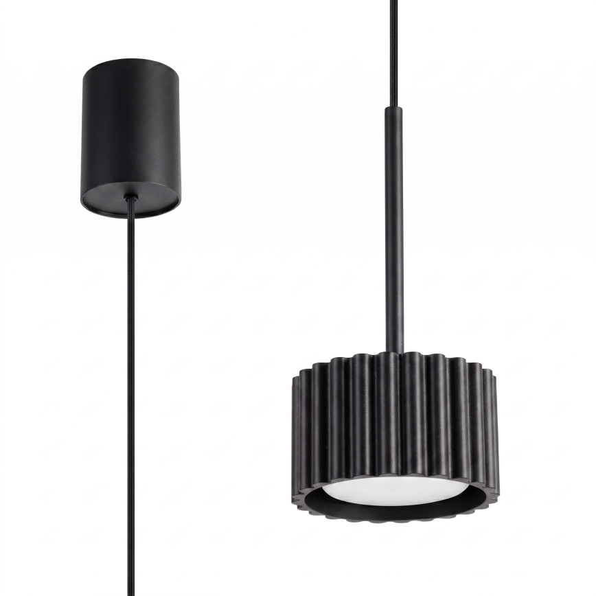 Lustră suspendată pe cablu AURA 1xGX53/10W/230V neagră