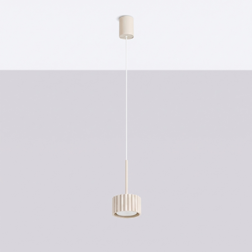 Lampă suspendată pe cablu AURA 1xGX53/10W/230V crem
