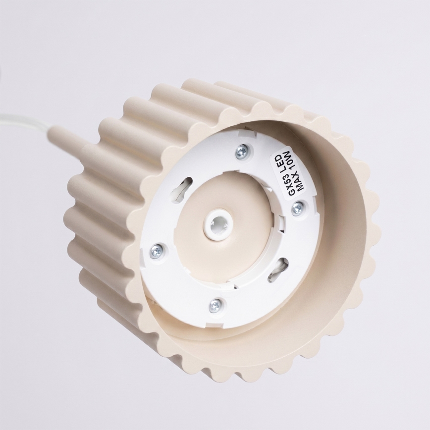 Lampă suspendată pe cablu AURA 1xGX53/10W/230V crem