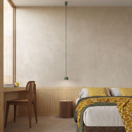 Lampă suspendată AURA pe cablu, 1xGX53/10W/230V, verde