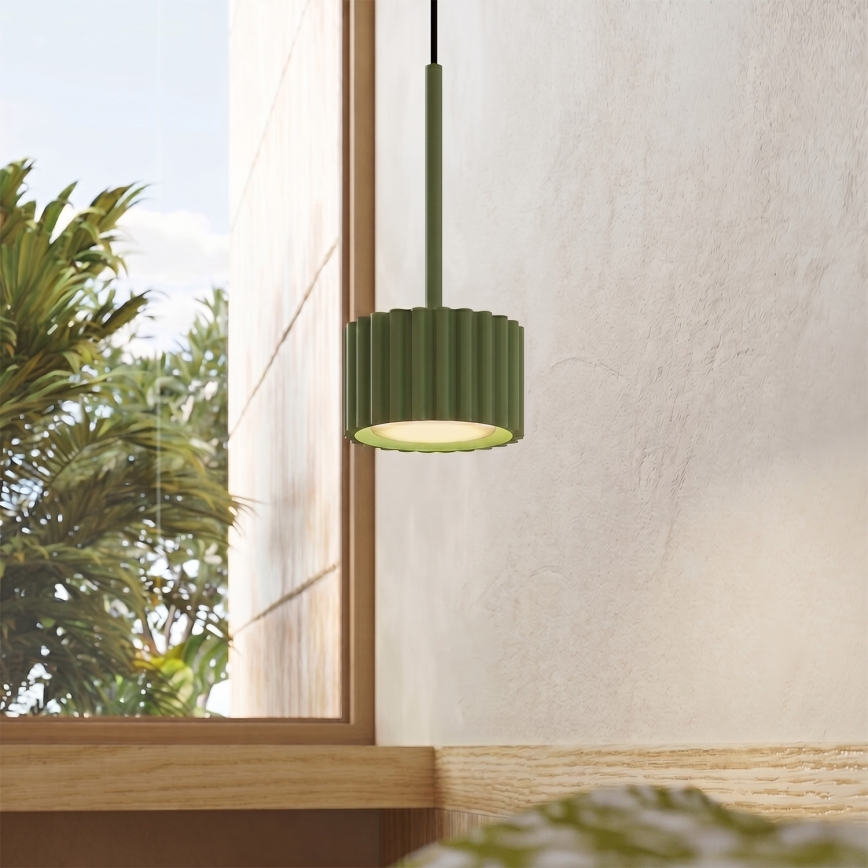 Lampă suspendată AURA pe cablu, 1xGX53/10W/230V, verde