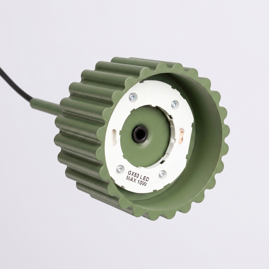 Lampă suspendată AURA pe cablu, 1xGX53/10W/230V, verde