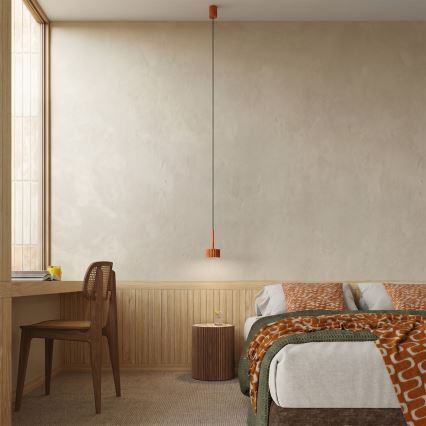 Lustră pe cablu AURA 1xGX53/10W/230V roșie