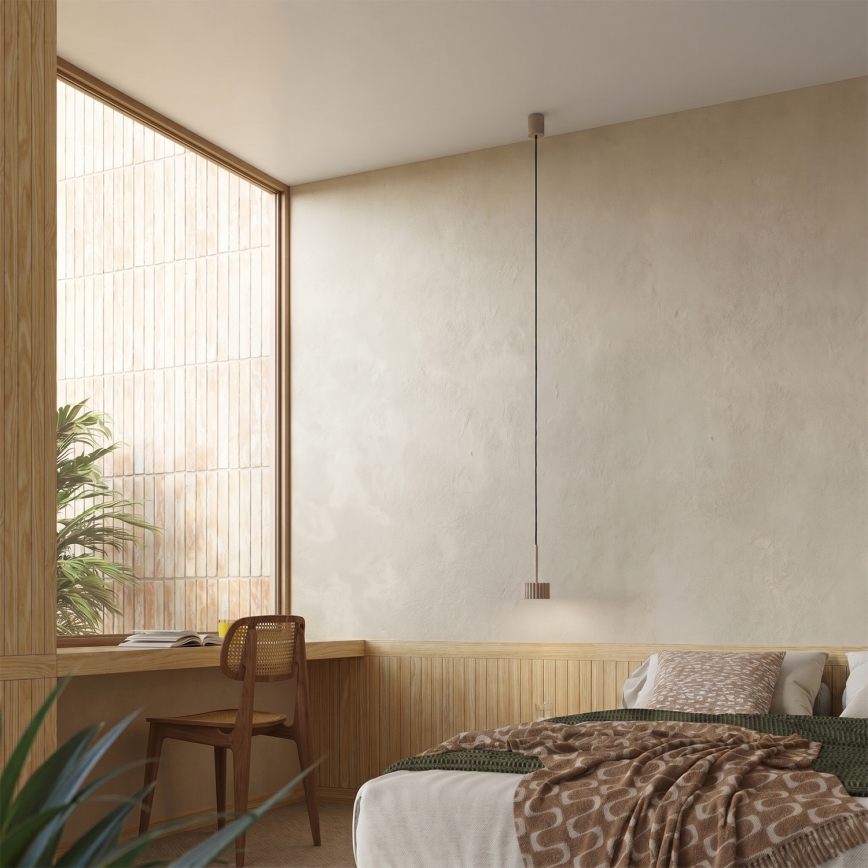 Lampă suspendată pe cablu AURA 1xGX53/10W/230V taupe