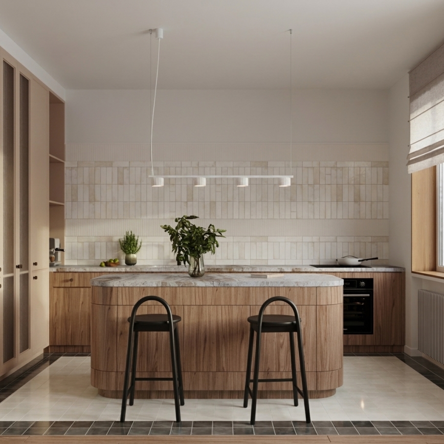 Lustră suspendată AURA 4xGX53/10W/230V, albă