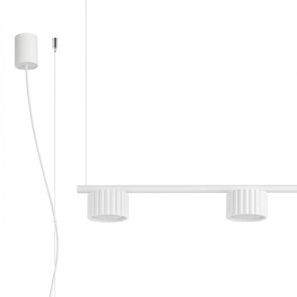 Lustră suspendată AURA 4xGX53/10W/230V, albă