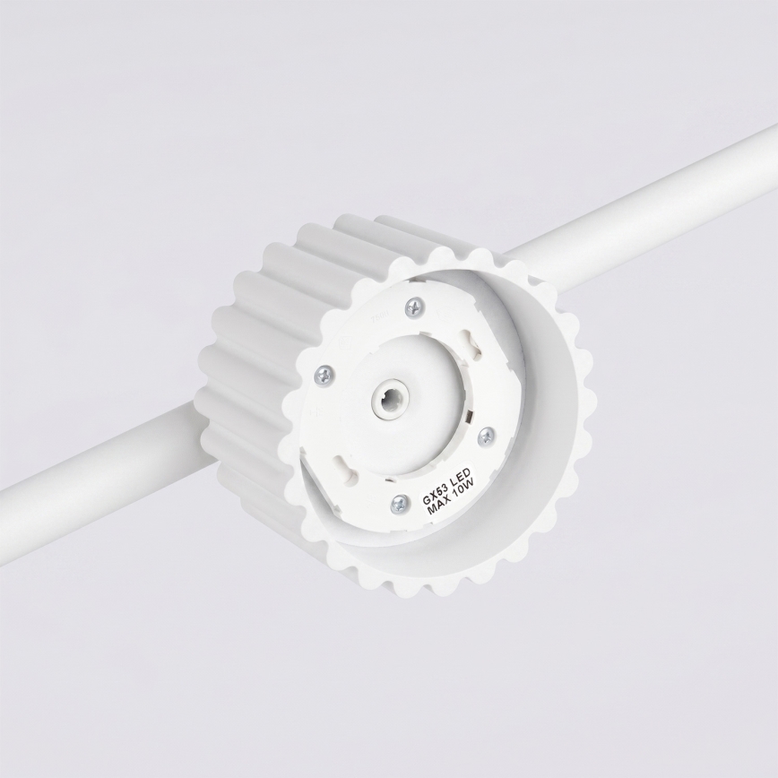 Lustră suspendată AURA 4xGX53/10W/230V, albă