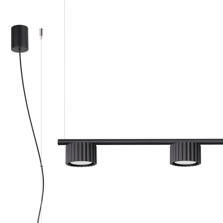 Lustră pe cablu AURA 4xGX53/10W/230V negru