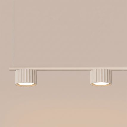 Candelabru suspendat pe cablu AURA 4xGX53/10W/230V crem